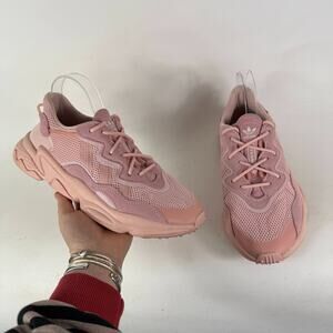 Adidas Ozweego Sneakers Women's 9 Pink Mesh Lace Up Low Top Running Shoes